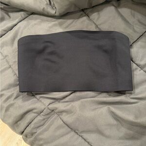 Seamless Black Strapless Bandeau Bra